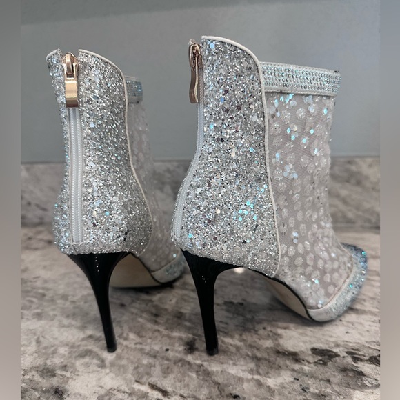 Thin High Heels Boots Women Zip Pointed Toe Ankle Boot Sz 8 - Picture 6 of 11